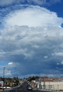 Storm clouds over Petaluma